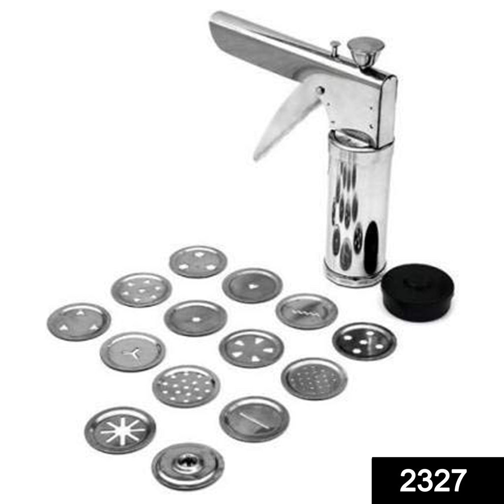 RaceCore kitchen press showcasing its comprehensive set of 15 sev maker attachments.