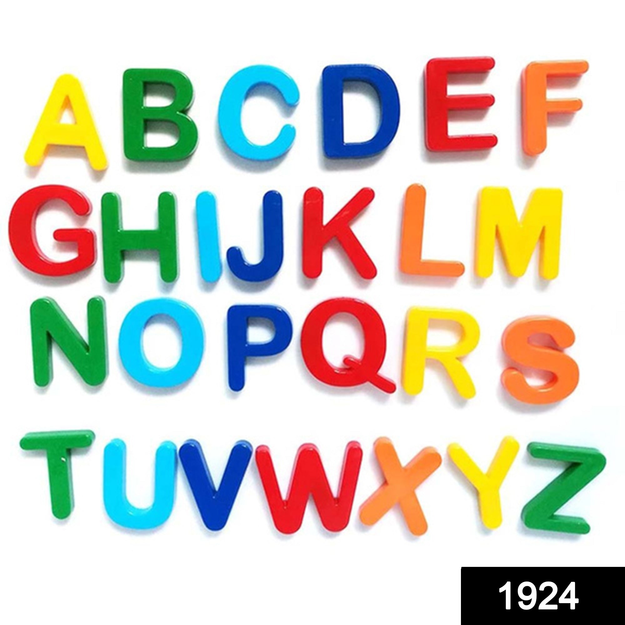 A child's hand interacting with vibrant magnetic letters for spelling practice.