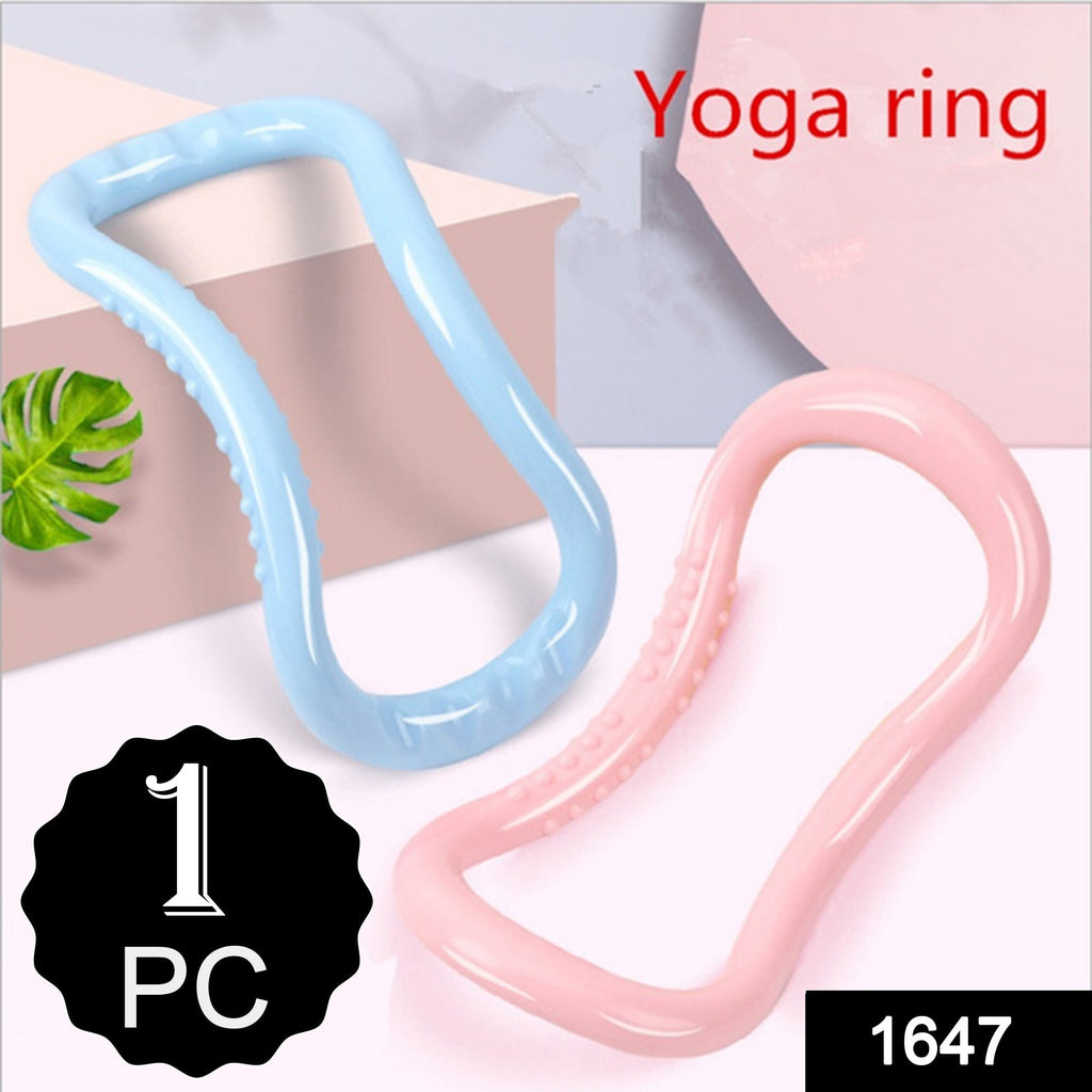 Portable yoga ring for versatile exercise routines.