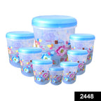 Various sizes of transparent air tight containers for diverse food storage.
