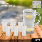 Premium polycarbonate lemon set with jug and glasses for serving beverages