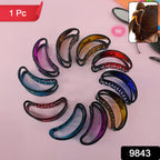 Simple matte hair barrette clamp made from durable plastic and resin materials.