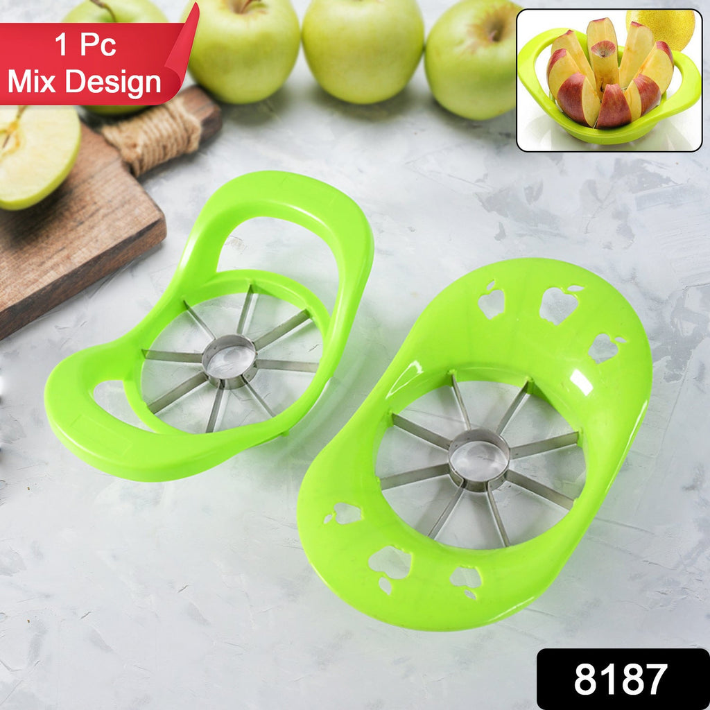 Packaging for the Quickslice apple cutter, showing product details.