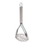 Heavy duty stainless steel potato masher for smooth mashing
