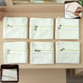 Pack of 6 saree storage bags with zip closure to protect garments
