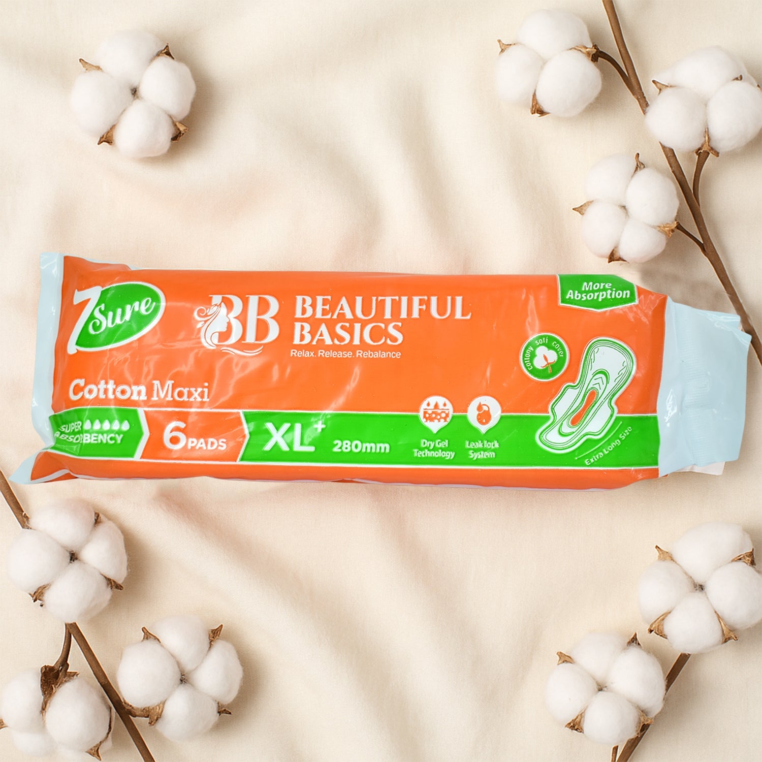 Beautiful Basics sanitary pads hygienic packaging for safety and convenience