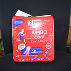 Bulk pack of 40 XXL sanitary pads by Beautiful Basics for superior leak protection.