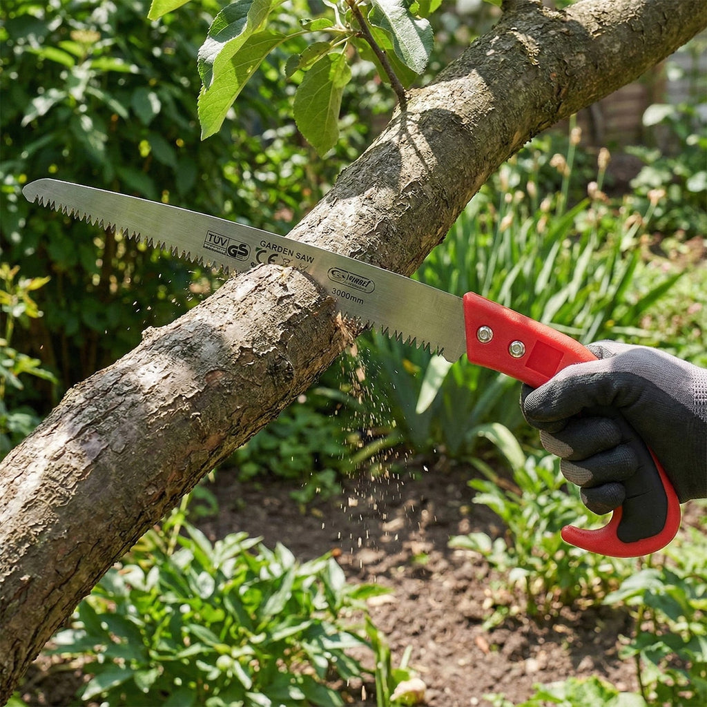Durable 300mm garden pruning saw ideal for cutting branches and shrubs