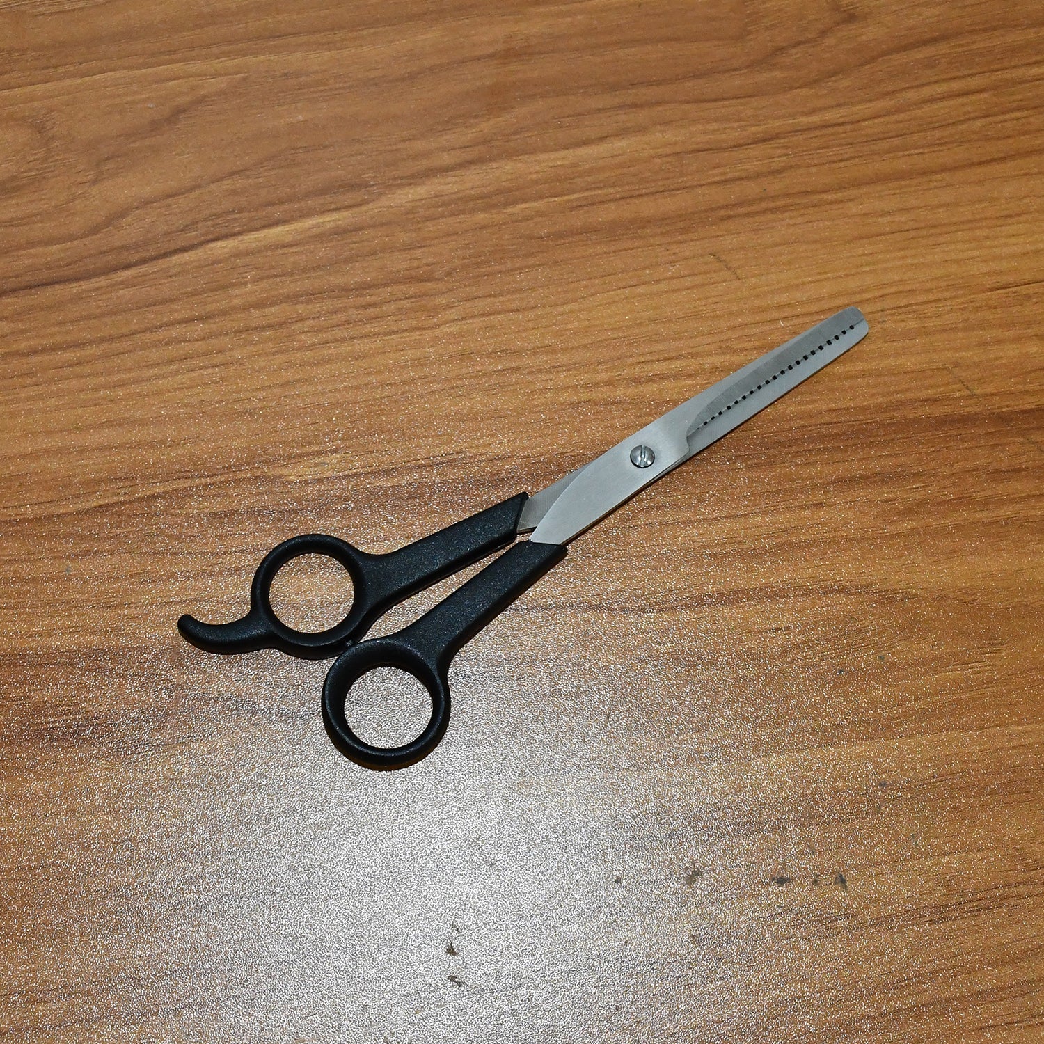 Hair thinning scissors in use for styling and layering hair