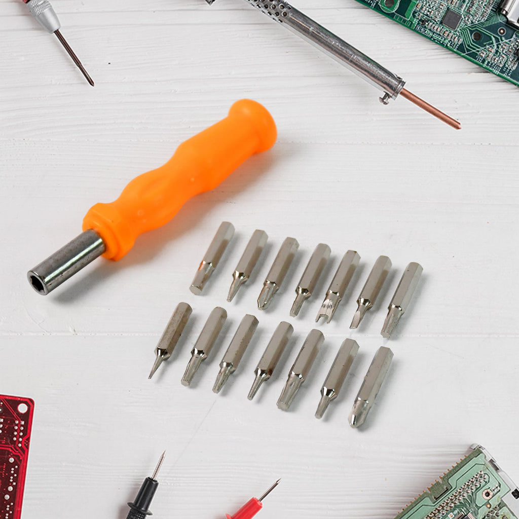 Precision screwdriver kit for electronics and household repairs