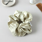 Fabric hair scrunchie designed for minimal and elegant hairstyles