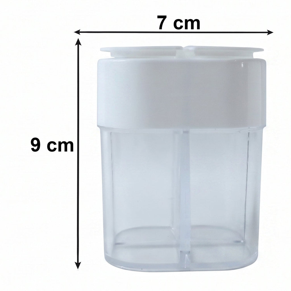 Plastic kitchen storage jar for spices and dry foods