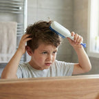 Demonstration of the Self-Cleaning Hairbrush's one-pull cleaning mechanism