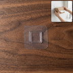 Transparent self-adhesive wall hook for easy mounting