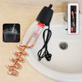 Immersion water heater rod with copper element and shockproof handle