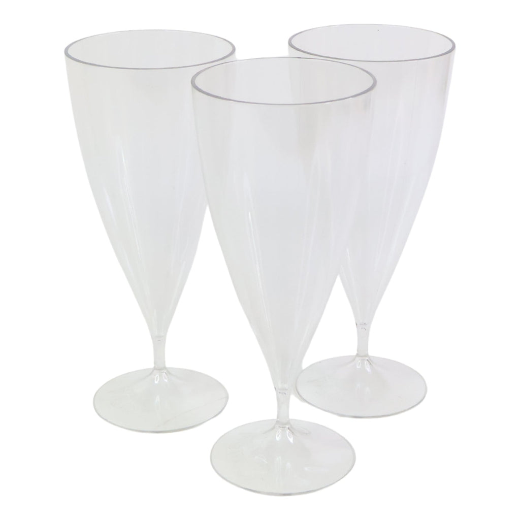 Supermom Plastic drinkware set featuring stylish transparent plastic glasses