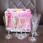 Lifestyle image showcasing the Plastic Shake Coco Glass Set in use