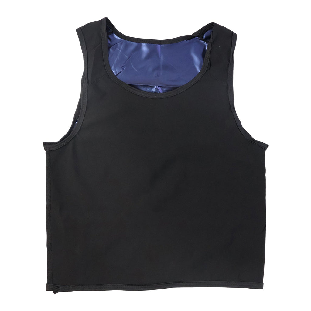 Texture of neoprene fabric on men’s sweat shaper tank top