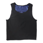 Texture of neoprene fabric on men’s sweat shaper tank top