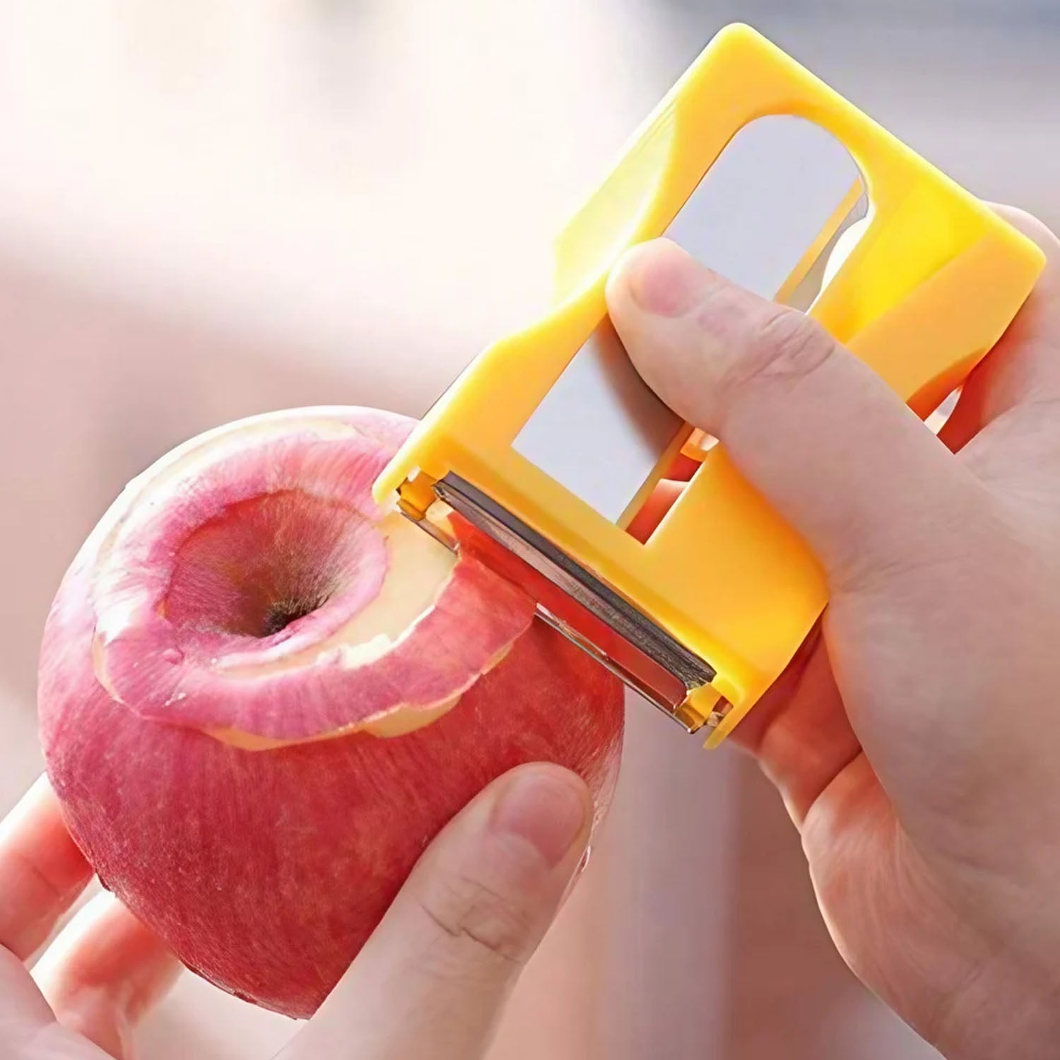 Kitchen-ready vegetable peeler tool on counter