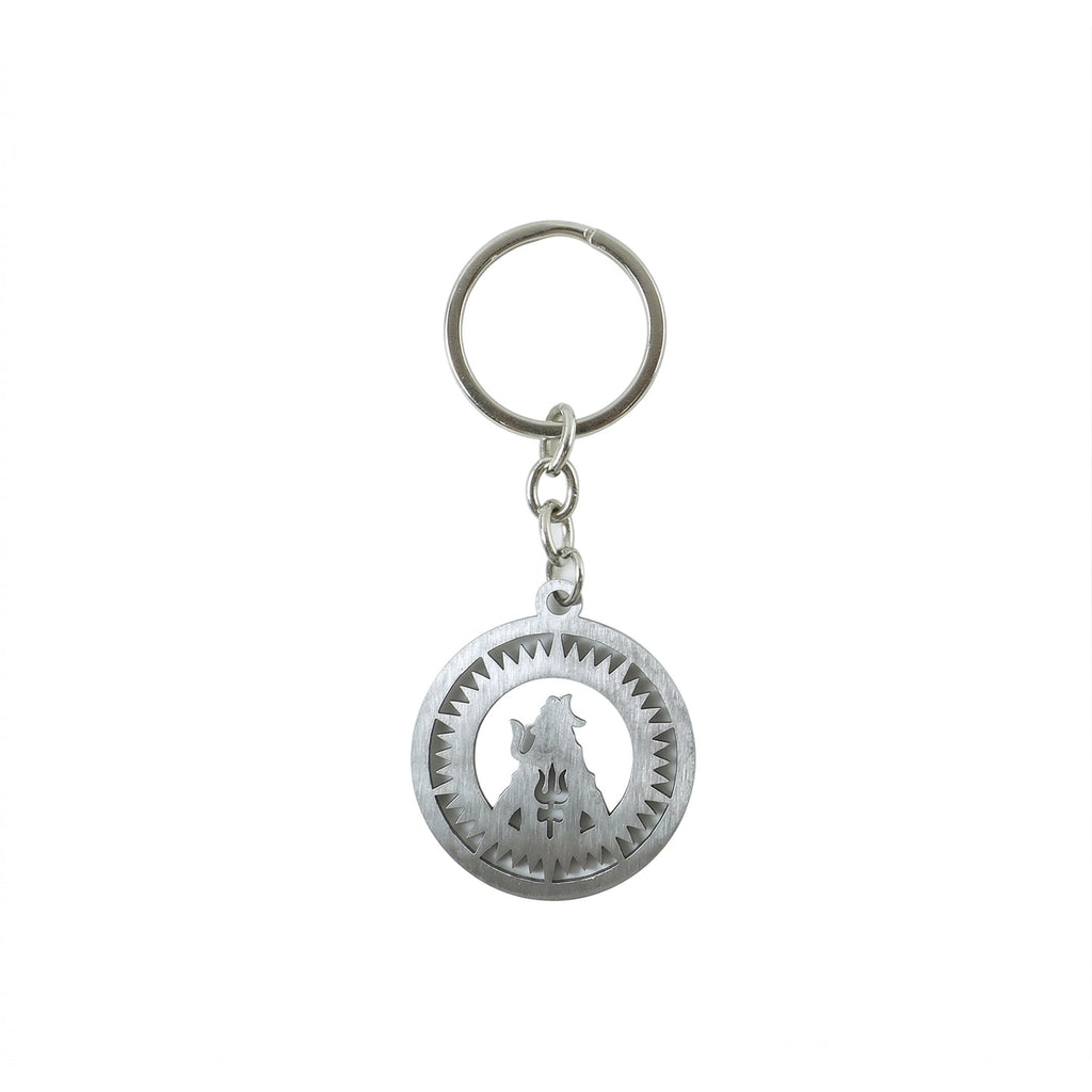 Stylish Mahakal keychain, lightweight and crafted from high-quality metal.