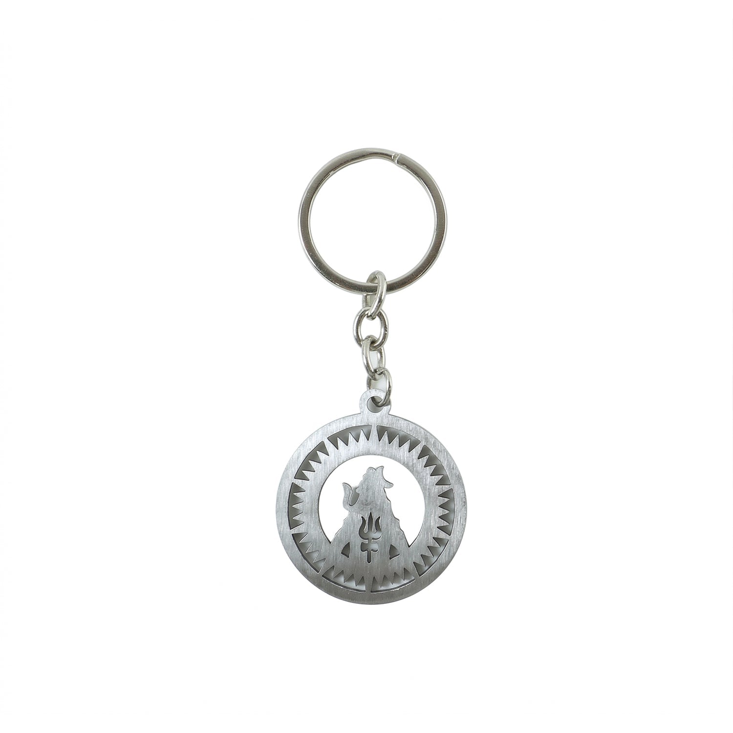 Stylish Mahakal keychain, lightweight and crafted from high-quality metal.