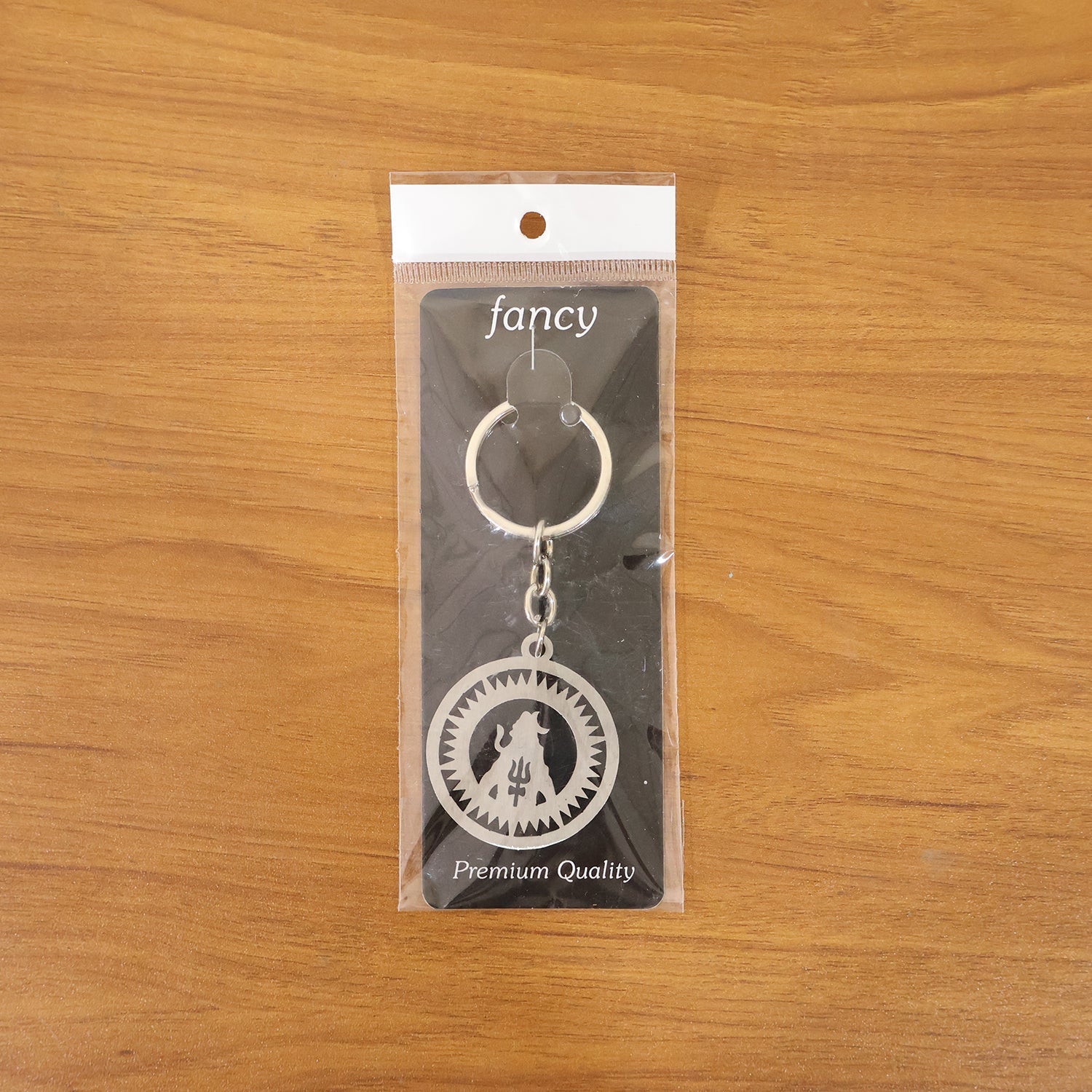 Packaged Mahakal keychain, perfect for gifting or daily personal use.