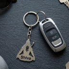 Hindu devotional Lord Shiva keychain in durable metal