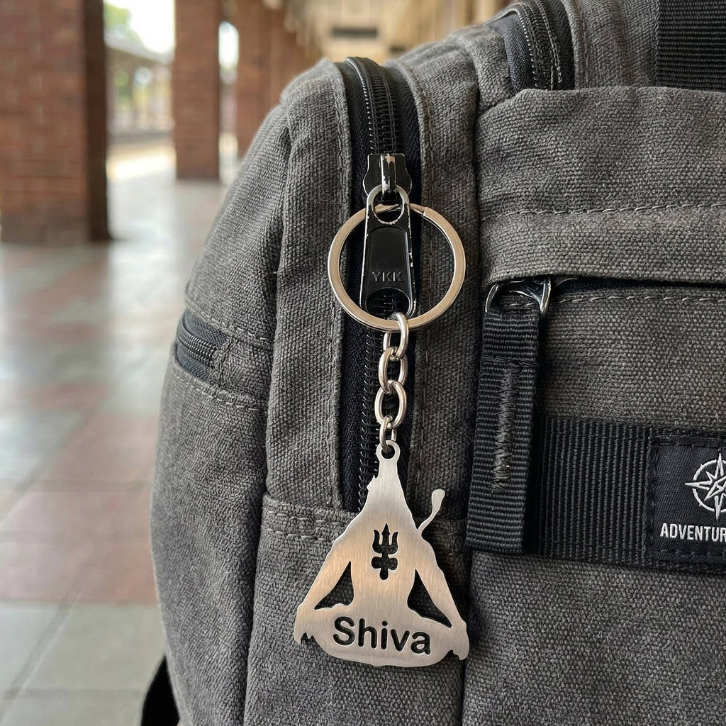 Shiva Trident key holder with spiritual design