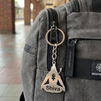 Shiva Trident key holder with spiritual design
