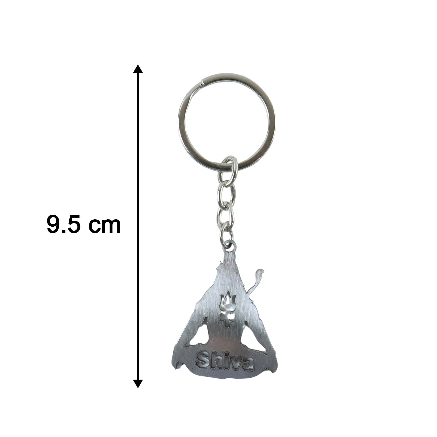 Mahadev religious keychain in durable metal finish