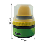 Compact black shoe polish cream container, travel-friendly size