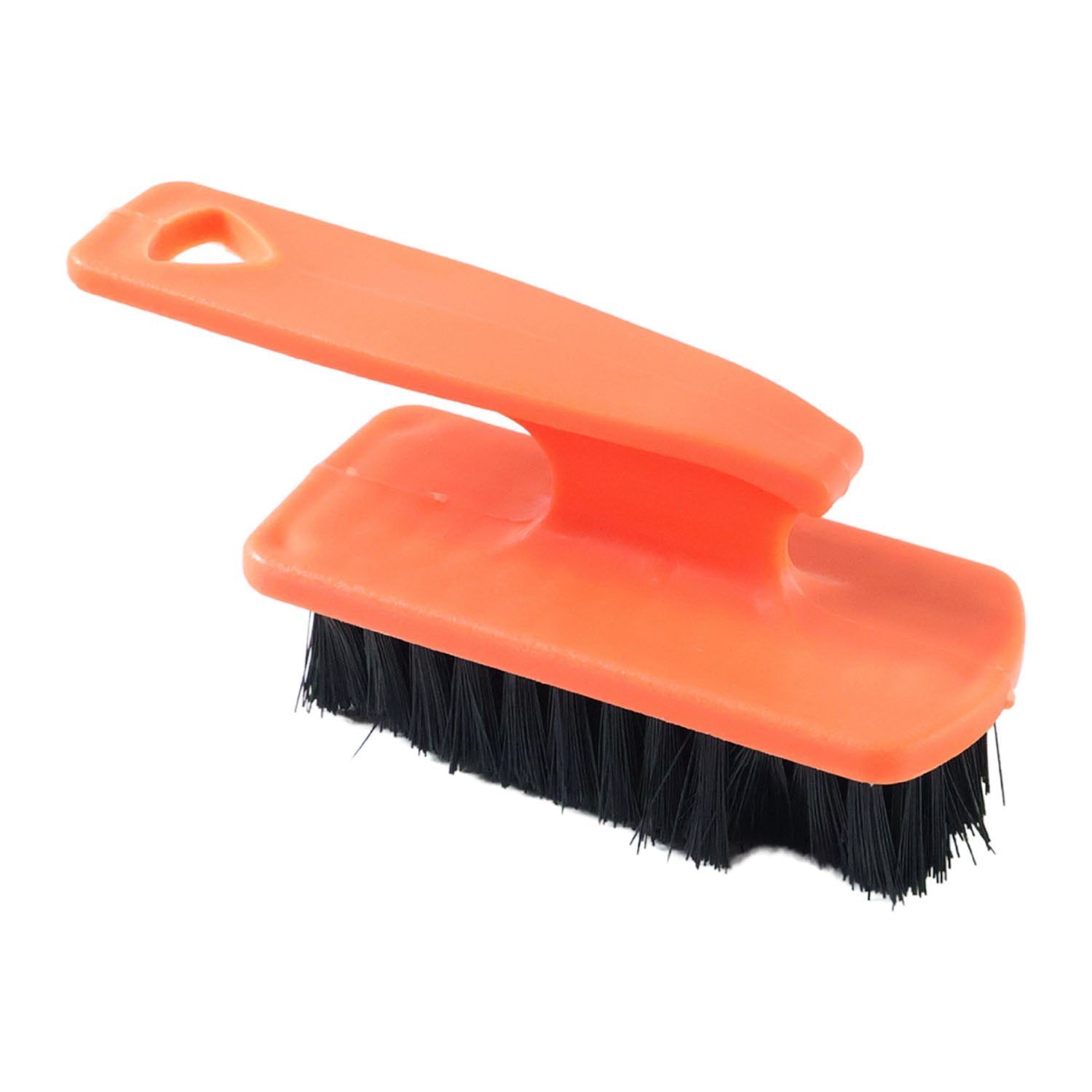 Multipurpose scrub brush for shoe and household surface cleaning