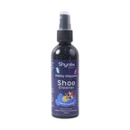 Cleaning canvas shoes with Shoe Cleaner Spray for stain removal