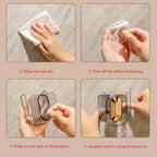 Installed wall mount slipper holder optimizing space in bathroom