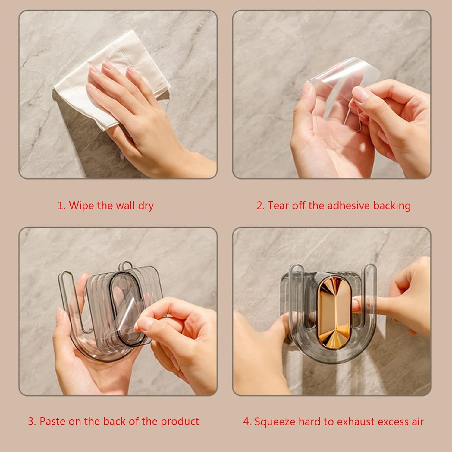 Installed wall mount slipper holder optimizing space in bathroom