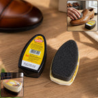 Neutral instant shoe shiner with sponge applicator for leather shoes