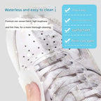 Resealable portable pack of shoe cleaning wipes