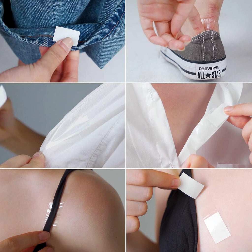 Waterproof lingerie fashion tape strips in close-up