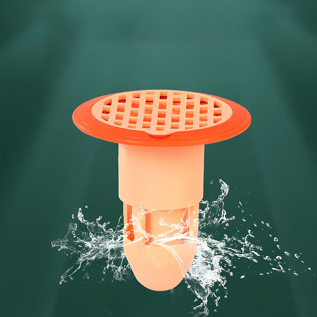 Plastic drain strainer effectively preventing hair blockage in bathroom drain