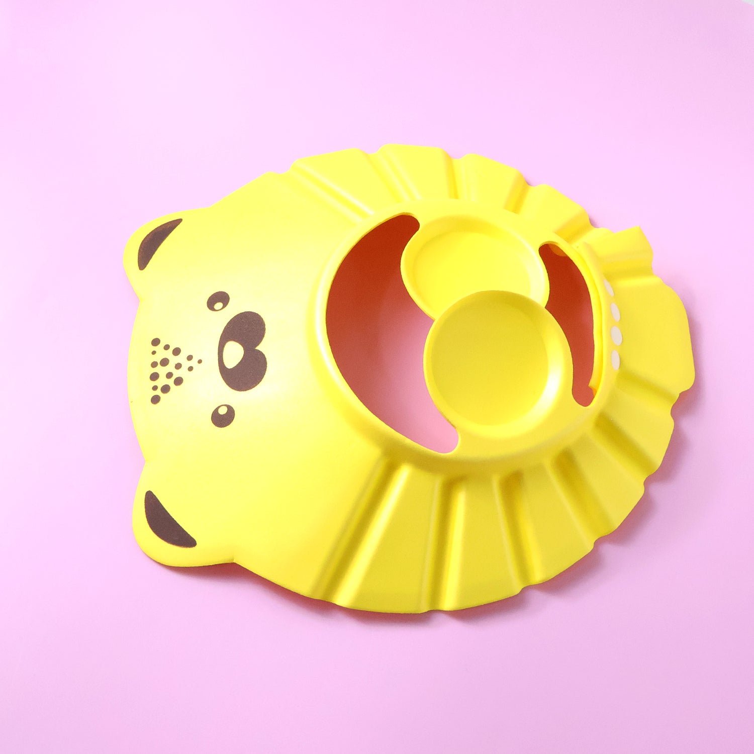 Cute baby shampoo cap with adjustable fit