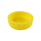 Silicone bottle cover on beverage bottle