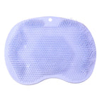 Foot cleaning mat made from durable silicone with massage bristles