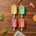 Versatile silicone mold for making ice creams, kulfi, and juice pops