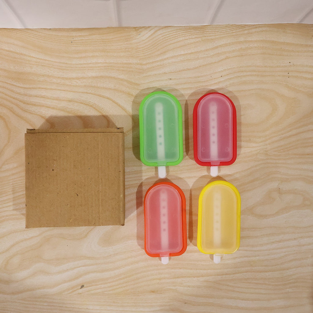 Complete silicone popsicle mold set with built-in sticks for homemade treats