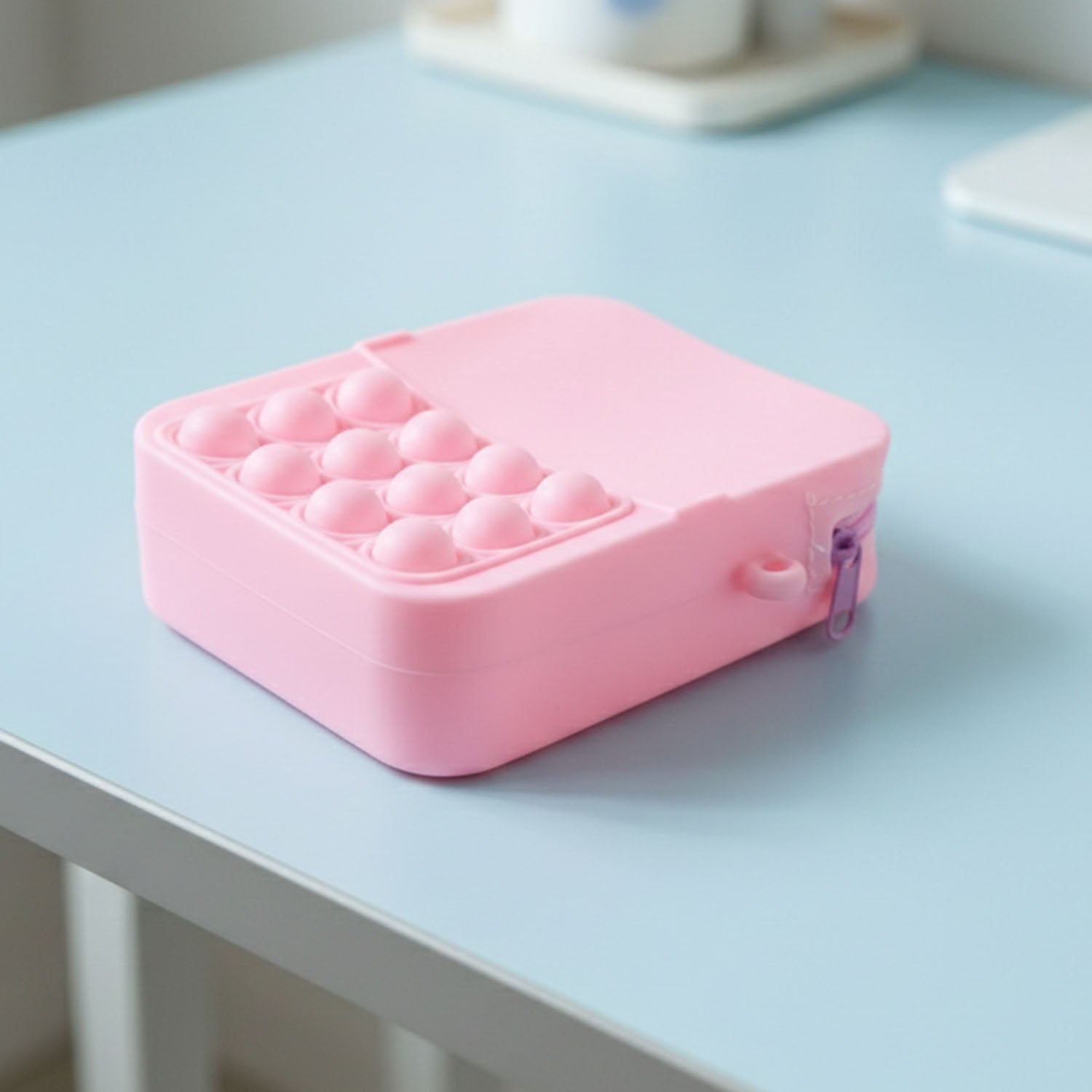 Trendy kids pop it purse with fun sensory silicone bubbles