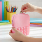 Sensory pop purse with comfortable shoulder strap for kids