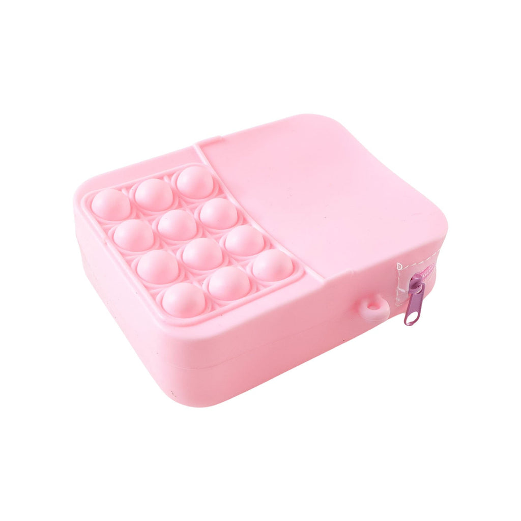 Cute fidget toy shoulder bag featuring pop bubble design