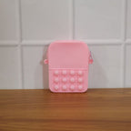 Small pop it handbag crossbody with fun bubble fidget surface