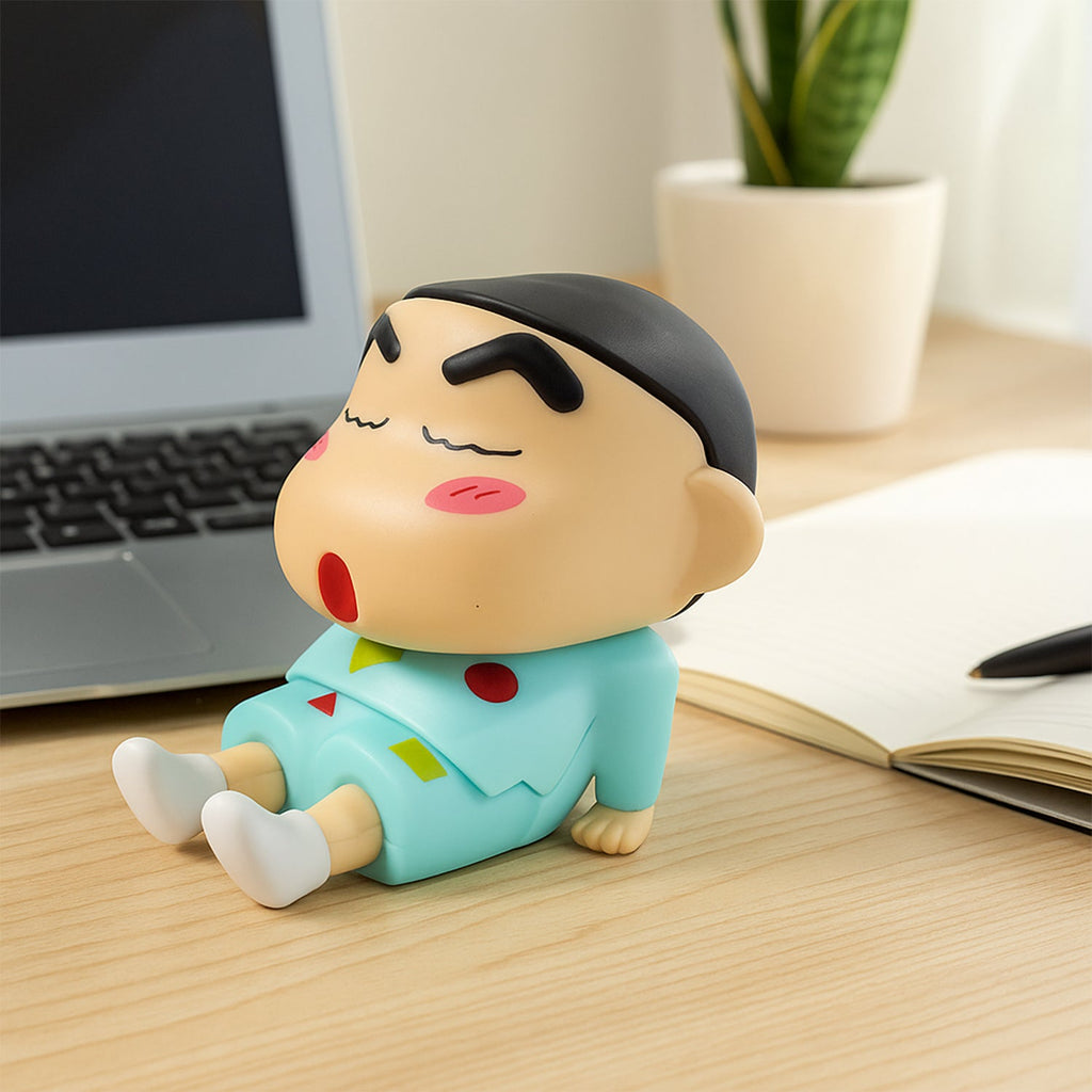 Side view of cartoon phone stand desk holder for smartphones